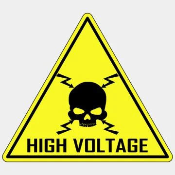 Danger High Voltage Sign, vector Stock Illustration