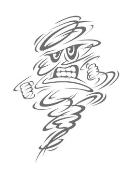 Danger hurricane Stock Illustration