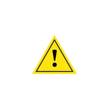 Danger icon in flat style with background. Stock Illustration