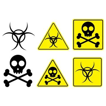 Danger icon vector Stock Illustration