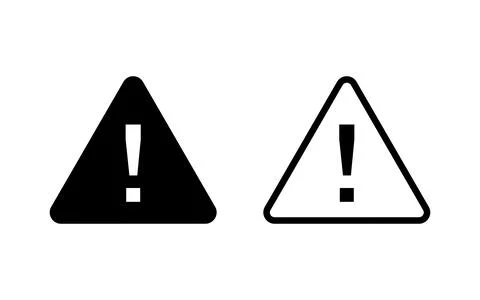 Danger icon vector illustration. attention sign and symbol. Hazard warning .. Stock Illustration