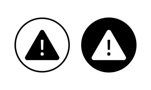 Danger icon vector illustration. attention sign and symbol. Hazard warning .. Stock Illustration