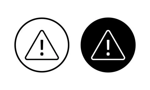 Danger icon vector illustration. attention sign and symbol. Hazard warning .. Stock Illustration