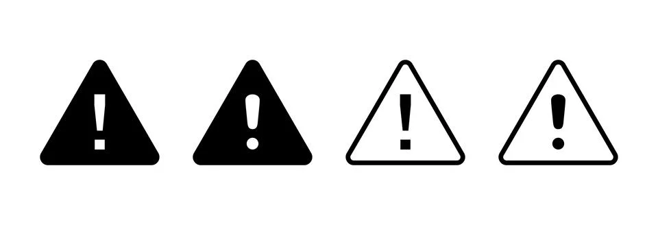 Danger icon vector illustration. attention sign and symbol. Hazard warning .. Stock Illustration