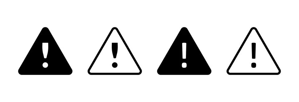 Danger icon vector illustration. attention sign and symbol. Hazard warning .. Stock Illustration