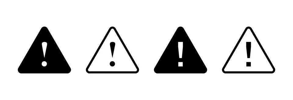 Danger icon vector illustration. attention sign and symbol. Hazard warning .. Stock Illustration