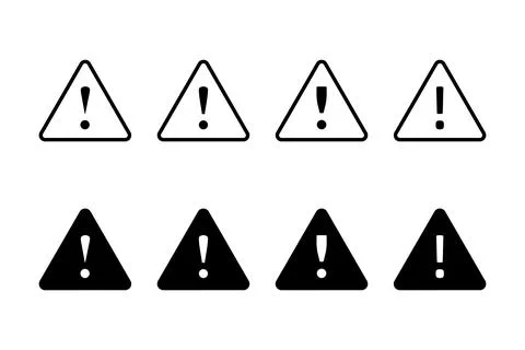Danger icon vector illustration. attention sign and symbol. Hazard warning .. Stock Illustration