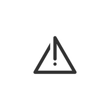 Danger icon vector simple Illustrazione stock