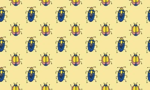 Danger Insect vector set. Web sign kit of bugs. Beetle pictogram collection.  Stock Illustration