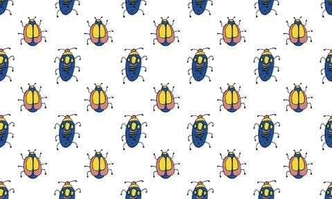 Danger Insect vector set. Web sign kit of bugs. Beetle pictogram collection.  Stock Illustration