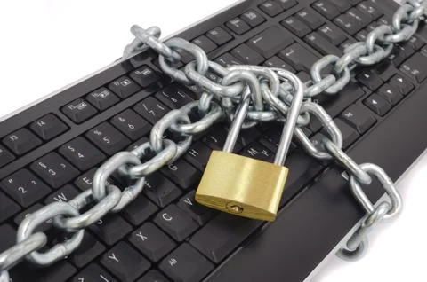 Danger at internet Stock Photos