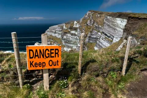 Danger Keep Out Sign Foto stock