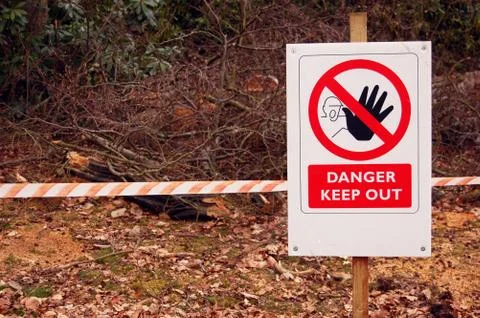 Danger Keep Out sign Stock Photos