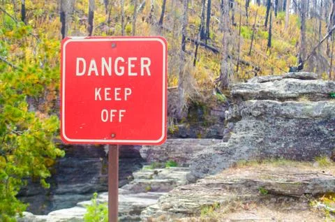 Danger Keep Off Sign. Stock Photos