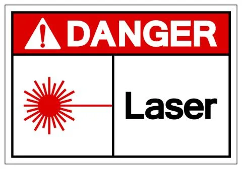 Danger Laser Symbol Sign ,Vector Illustration, Isolate On White Background La Stock Illustration