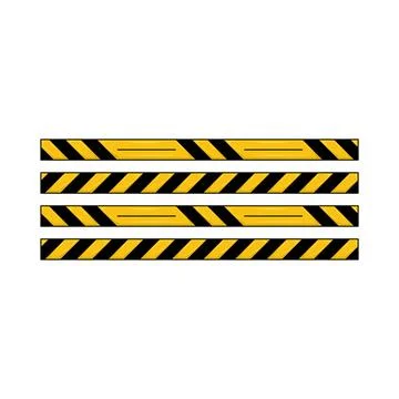 Danger Line Illustration Stock Illustration