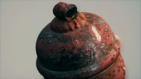 Danger old rusted gas container Stock Footage 170287962