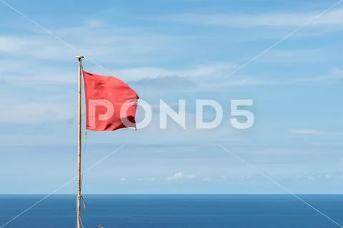 Danger Red Flag Stock Photos