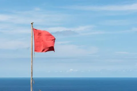 Danger Red Flag Stock Photos