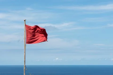 Danger red Flag Stock Photos