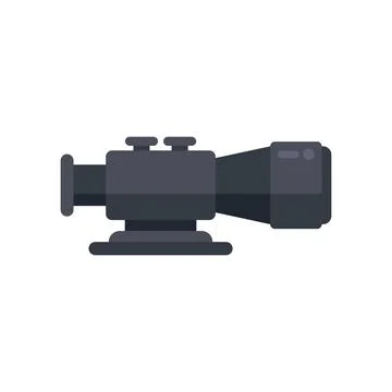 Danger scope icon flat vector. Rifle sight イラスト素材