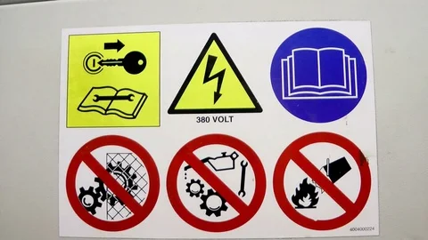 Danger sign board Stock-Footage 74119327