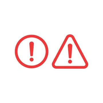 Danger sign design. Caution error icon. Stock Illustration