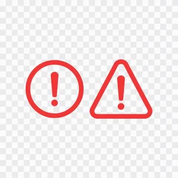 Danger sign design. Caution error icon. Stock Illustration