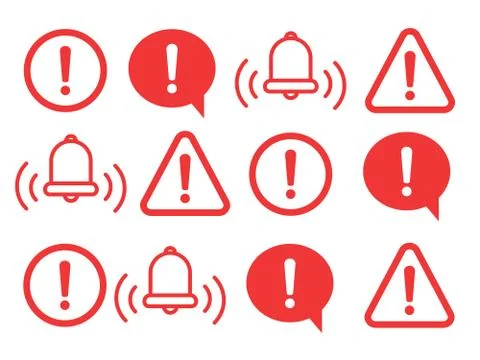 Danger sign design. Caution error icon. Stock Illustration