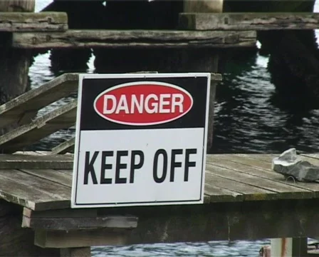 Danger sign Stock Footage 137384