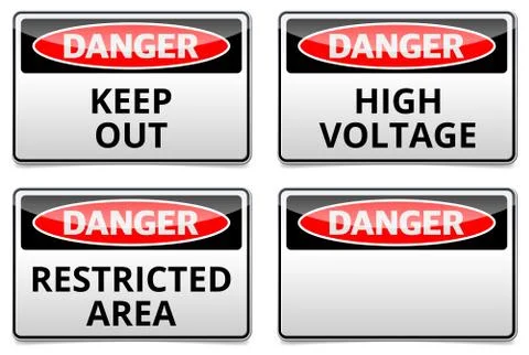 Danger sign Stock Illustration