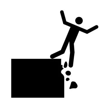 Danger Sign Keep Out Open Pit Stock Illustration