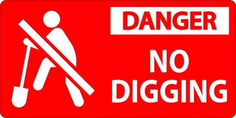 No Digging Sign