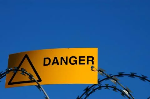 Danger sign Stock-Fotos