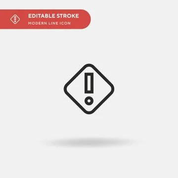 Danger Simple vector icon. Illustration symbol design template for web mobile 스톡 일러스트
