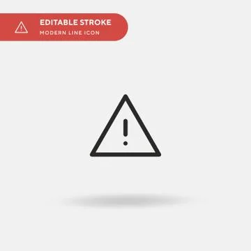 Danger Simple vector icon. Illustration symbol design template for web mobile 스톡 일러스트