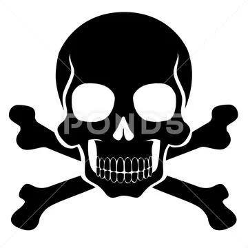 Danger skull PSD Template
