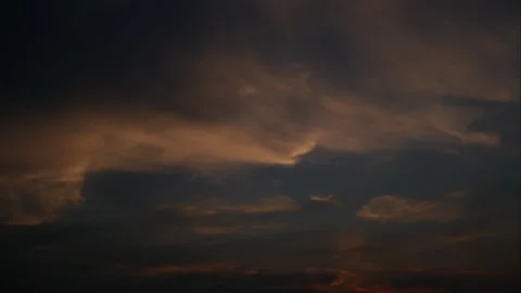 Danger in the sky at dusk Stock Footage 273589062