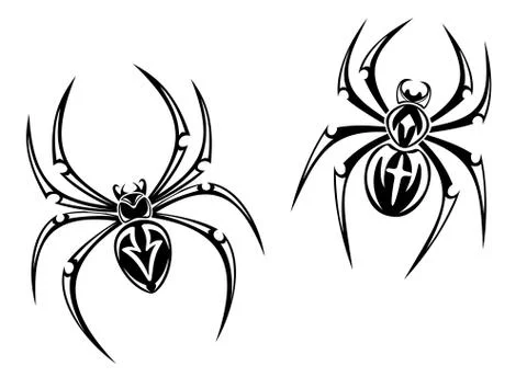 Danger spiders 스톡 일러스트