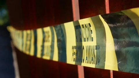 Danger stripe Stock Footage 129310900