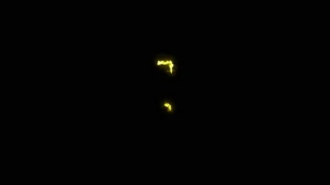 Danger Symbol on a black background. Fire animation in graphic stile Video stock 133110302