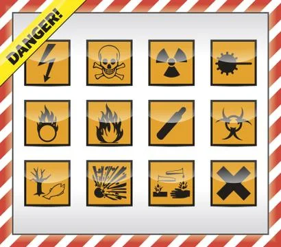 Danger symbols Stock Illustration