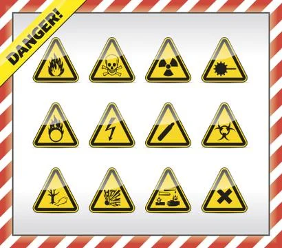 Danger symbols Stock Illustration