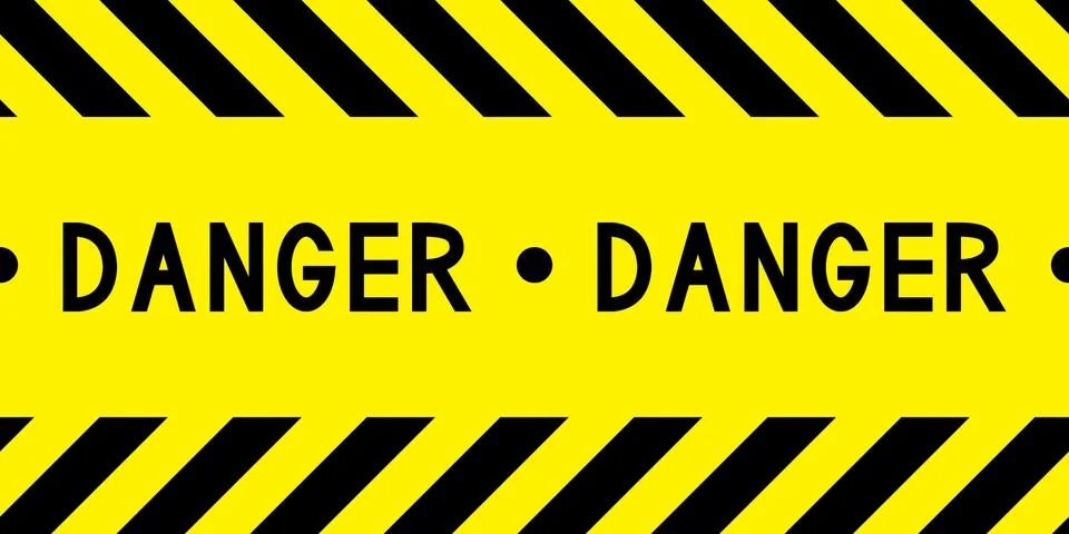 Danger tape. Stock Illustration