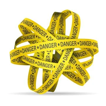 Danger  tape Stock Illustration