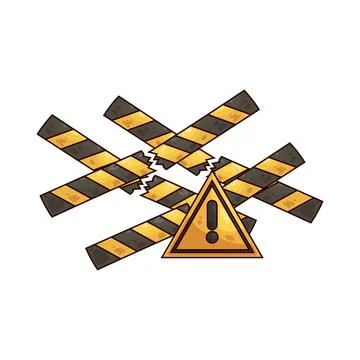 Danger tape illustration Stock Illustration
