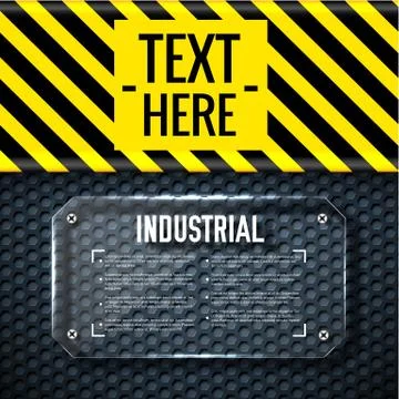 Danger tech abstract background concept. Vector illustration Stock Illustration