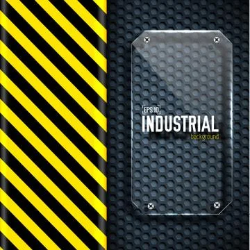 Danger tech abstract background concept. Vector illustration Illustrazione stock