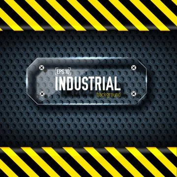 Danger tech abstract background concept. Vector illustration Illustrazione stock