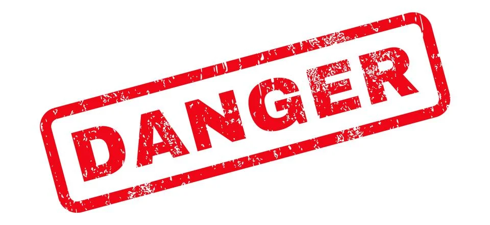 Danger Text Rubber Stamp Stock-Illustration